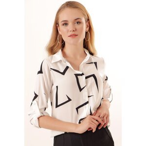 Bigdart 3721 Graphic Patterned Shirt - A.white