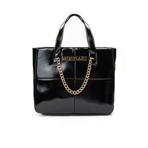 MONNARI Woman's Bags Large Shopper With Decorative Chain Multi Black