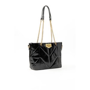 MONNARI Woman's Bags Women's Bag With An Interesting Pattern Multi Black