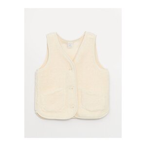 LC Waikiki V Neck Plush Baby Girl Vest