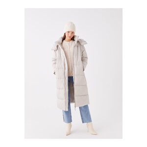 LC Waikiki Women's Hooded Plain Oversize Down Coat