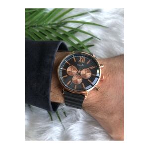 Polo Air Men's Wristwatch Black-copper Color