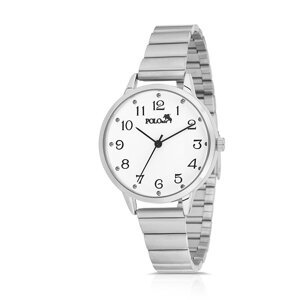 Polo Air Classic Numeral Women's Wristwatch Silver Color