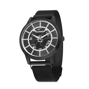 Polo Air Mechanical Look Magnet Strap Men's Wristwatch Black Color