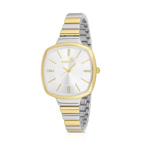 Polo Air Elegant Strap Women's Wristwatch Yellow-Silver Color