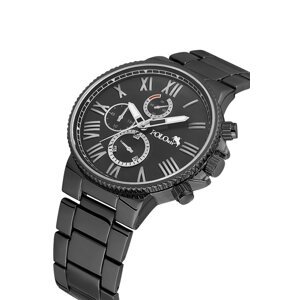 Polo Air Roman Numeral Men's Wristwatch Black Color