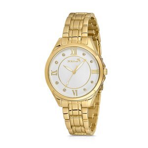 Polo Air Roman Numeral Women's Wristwatch Gold Color
