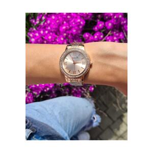 Polo Air Stoned Roman Numeral Women's Wristwatch Copper Color