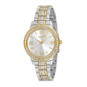 Polo Air Stoned Roman Numeral Women's Wristwatch Gold-silver Color