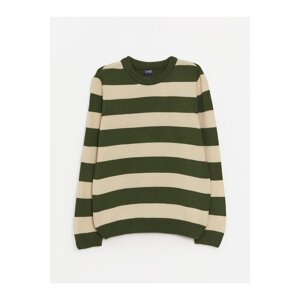 LC Waikiki Crew Neck Striped Long Sleeve Boy's Knitwear Sweater