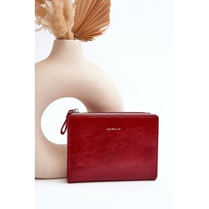 Women's Red Leather Wallet Cudea