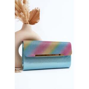 Blue Onelia Clutch Bag with Chain
