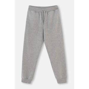 Dagi Gray Melange Basic Unisex Tracksuit Bottom