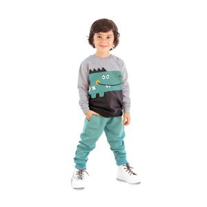 Denokids Smiling Croco Boy Tracksuit Set