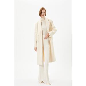 Koton Women's Ecru Coat