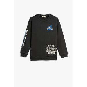 Koton Boy's Anthracite Sweatshirt