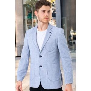 C9059 DEWBERRY MEN'S JACKET-PLAIN BLUE