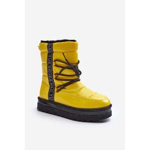 Women's Snow Boots With Yellow Lilar Bindings