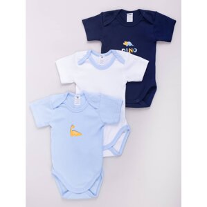 Yoclub Kids's Short Sleeve Bodysuits 3-Pack BOD-0002C-A13K