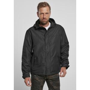 Black windbreaker with front zipper