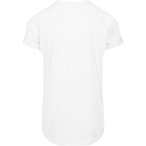 Long T-shirt with a long shape in white