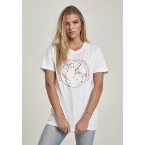 Women's T-shirt Planet Earth white