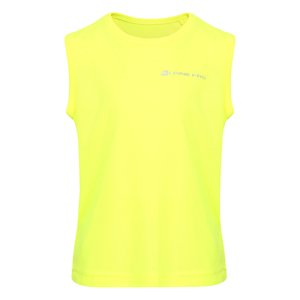 Kids quick-drying tank top ALPINE PRO SCODO neon safety yellow