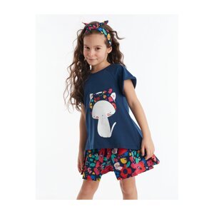 Denokids Floral Cat Girl Shorts Set