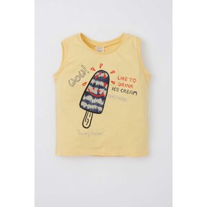 DEFACTO Regular Fit Sleeveless Ice-Cream Print Vest