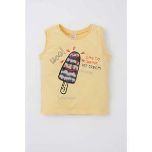 DEFACTO Regular Fit Sleeveless Ice-Cream Print Vest