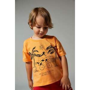 DEFACTO Baby Boy Regular Fit Printed Cotton Short Sleeved T-Shirt