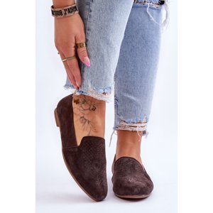 Suede comfortable loafers brown Giovana