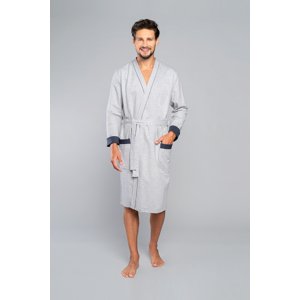 Gabriel Long Sleeve Bathrobe - Melange/Graphite