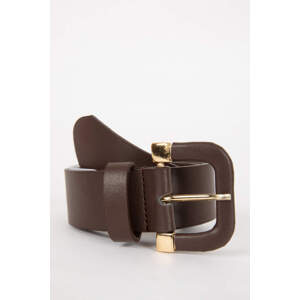 DEFACTO Woman Rectangle Clasp Faux Leather Classic Belt