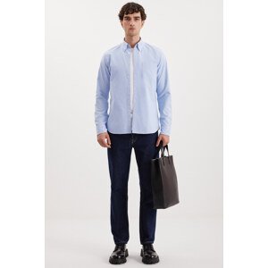 GRIMELANGE Cliff Oxford Regular Single Shirt