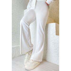 InStyle Spanish Leg Scuba Pants - White