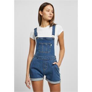 Women's Organic Shorts Dungaree Clear Blue Washed