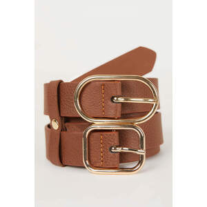 DEFACTO Woman Faux Leather Dual Jean Belt