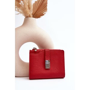 Women's leatherette handbag Lazara in red
