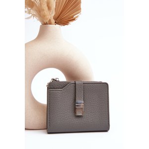 Women's wallet made of eco-leather gray Lazara