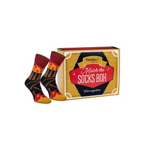 MATCH BOX Matches 1 pair of rainbow socks