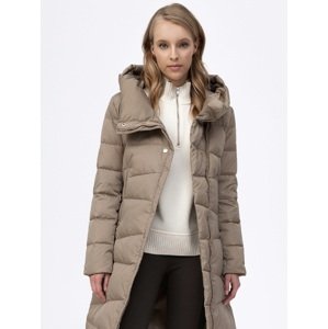 Beige hooded winter coat TIFFI-FIFI MERIBEL