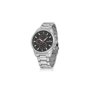Polo Air Men's Wristwatch Silver-in-Black