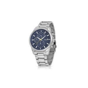 Polo Air Men's Wristwatch Silver-in-Blue Color