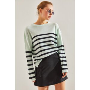 Bianco Lucci Women's Striped Sweater