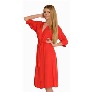 Bathrobe De Lafense 940, 942 Visa M-2XL women's red 024