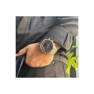 Polo Air Men's Sports Case Wristwatch Silver-Blue Inside