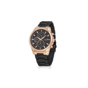 Polo Air Men's Wristwatch Black-Copper Color