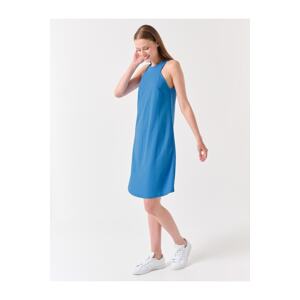 Jimmy Key Blue Halterneck Sleeveless Casual Dress