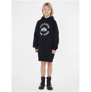 Dark Blue Hoodie Sweatshirt Dress Tommy Hilfiger - Girls